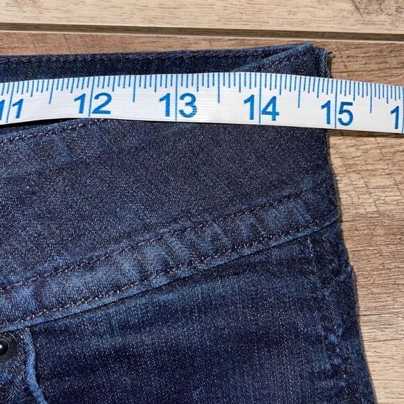 Hudson Womens Low Rise Flap Pocket Double Button Bootcut Jeans Dark Wash Size 27 - Picture 7 of 9